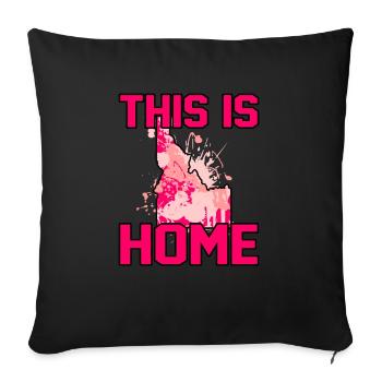 Startseite Idaho Geschenk - Sofakissenbezug 45 x 45 cm - Schwarz - Vorne