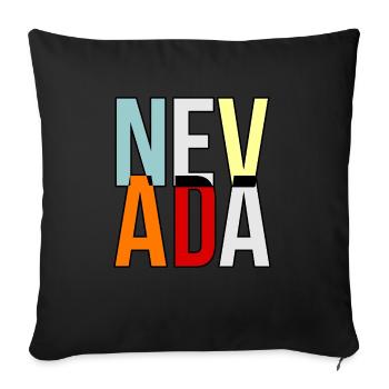 Cadeau de vie nevada - Housse de coussin décorative 45 x 45 cm - noir - Devant