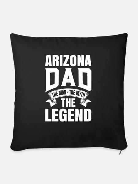 Arizona-vati-geschenk - Sofakissenbezug 45 x 45 cm - Schwarz