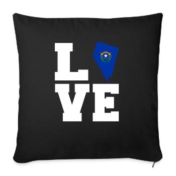 Nevada root gift - Sofa pillowcase 17,3'' x 17,3'' (45 x 45 cm) - black - Front