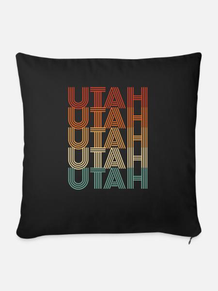 Utah - Sofakissenbezug 45 x 45 cm - Schwarz