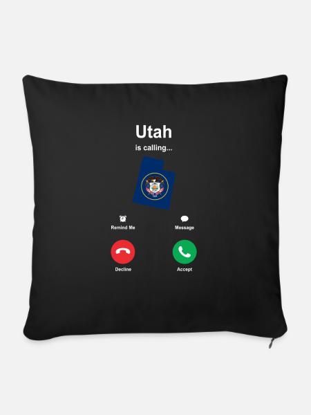 Utah - Sofakissenbezug 45 x 45 cm - Schwarz
