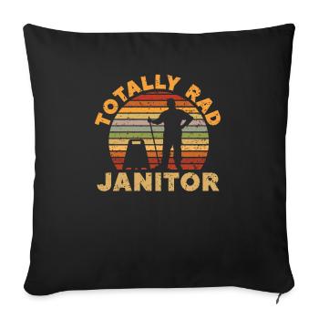 Totalement Rad Concierge Concierge De l’École Gardienne - Housse de coussin décorative 45 x 45 cm - noir - Devant