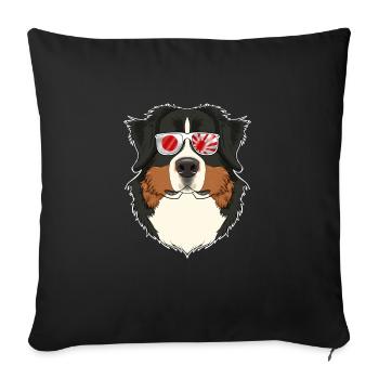 Bernese Mountain Dog Japan Sunglasses I Japanese - Sofakissenbezug 45 x 45 cm - Schwarz - Vorne