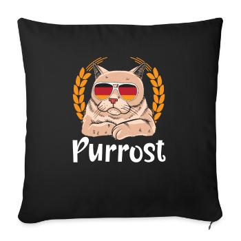 Purrost Beer Festival Buveur de bière Cat - Housse de coussin décorative 45 x 45 cm - noir - Devant