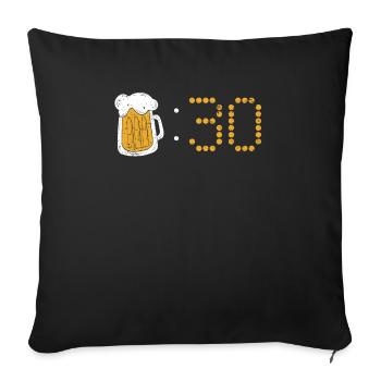 Beeraholic Beer Festival Buveur de bière - Housse de coussin décorative 45 x 45 cm - noir - Devant