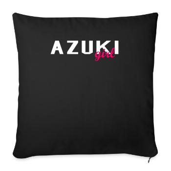 ADZUKI AUNT - Sofakissenbezug 45 x 45 cm - Schwarz - Vorne