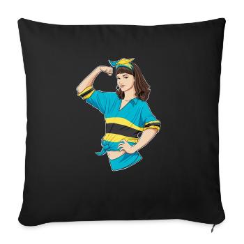 Bahamas Girl Unbreakable I Bahamas Heritage I - Housse de coussin décorative 45 x 45 cm - noir - Devant