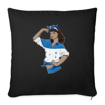 Hondurian Girl Unbreakable Hondurian Heritage - Housse de coussin décorative 45 x 45 cm - noir - Devant