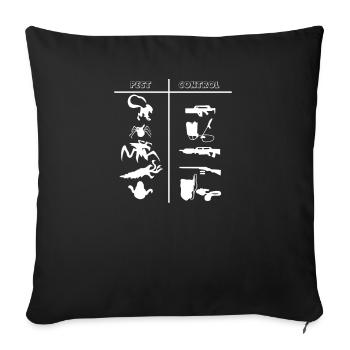Kammerjäger I Vermin Motif for - Sofa pillowcase 17,3'' x 17,3'' (45 x 45 cm) - black - Front