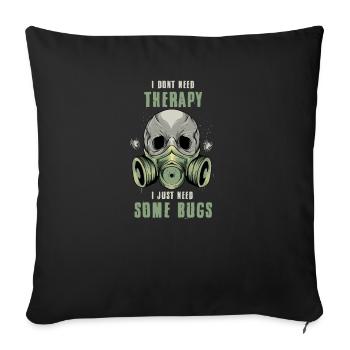Kammerjäger I Vermin Motif for - Sofa pillowcase 17,3'' x 17,3'' (45 x 45 cm) - black - Front