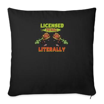Kammerjäger I Vermin Motif for - Sofa pillowcase 17,3'' x 17,3'' (45 x 45 cm) - black - Front