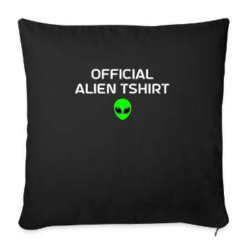 Alien Gift Extraterrestrial Ufo Area 51 Sci-fi - Sofa pillowcase 17,3'' x 17,3'' (45 x 45 cm) - black - Front