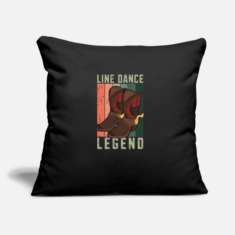 Line Dance Legend - retro Sofa pillowcase 17,3'' x 17,3'' (45 x 45 cm)