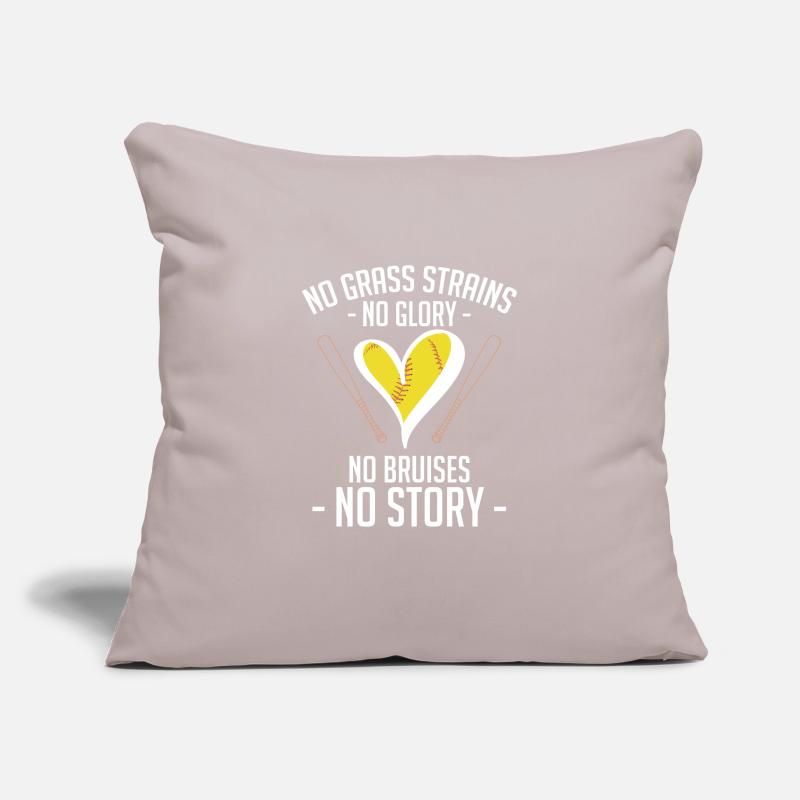 Pas d’herbe Souches Pas de gloire Pas d’ecchymoses Pas d’histoire Housse de coussin décorative 45 x 45 cm