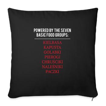 Pole Poland Sayings Shirt Gift - Sofa pillowcase 17,3'' x 17,3'' (45 x 45 cm) - black - Front