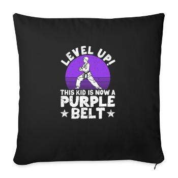 Karate Martial Arts Level Up Dieses Kind ist jetzt - Sofakissenbezug 45 x 45 cm - Schwarz - Vorne