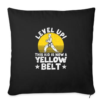Karate Martial Arts Level Up This Child Is Now - Sofa pillowcase 17,3'' x 17,3'' (45 x 45 cm) - black - Front