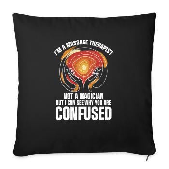 Massage Therapist - Sofakissenbezug 45 x 45 cm - Schwarz - Vorne