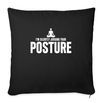 Massage Therapist - Sofa pillowcase 17,3'' x 17,3'' (45 x 45 cm) - black - Front