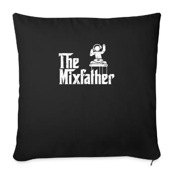 The Mixfather - turntable - Sofa pillowcase 17,3'' x 17,3'' (45 x 45 cm) - black - Front
