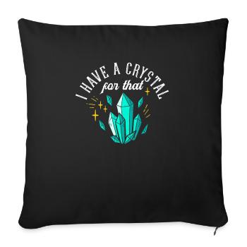 Médecine énergétique Cristaux Reiki Thérapeute Reiki - Housse de coussin décorative 45 x 45 cm - noir - Devant