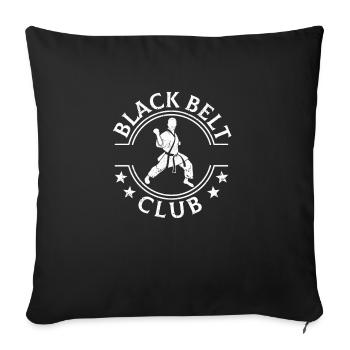 Cooler Karate Taekwondo Kung Fu Jiu Jitsu Fan - Sofakissenbezug 45 x 45 cm - Schwarz - Vorne