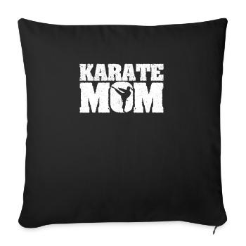 Frau Cute Martial Arts Mum Stolz Muttertag Karate - Sofakissenbezug 45 x 45 cm - Schwarz - Vorne