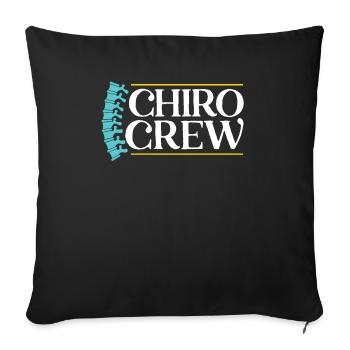 Chiro Crew Chiropractor Chiropractic Spine Surgeon - Sofa pillowcase 17,3'' x 17,3'' (45 x 45 cm) - black - Front
