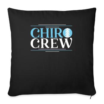 Chiro Crew Chiropractor Chiropractic Spine Surgeon - Sofa pillowcase 17,3'' x 17,3'' (45 x 45 cm) - black - Front