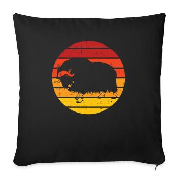 Liebt Awesome Animal Ox - Sofakissenbezug 45 x 45 cm - Schwarz - Vorne