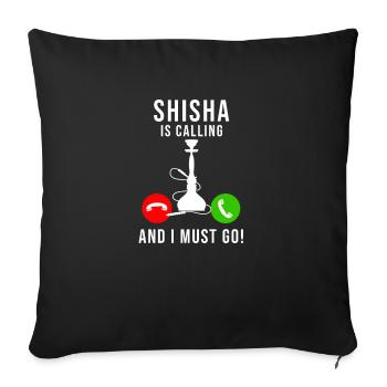 Narguilé - Housse de coussin décorative 45 x 45 cm - noir - Devant