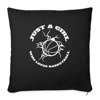 Basketball Basketball player Basketball lover - Sofa pillowcase 17,3'' x 17,3'' (45 x 45 cm) - black - Front