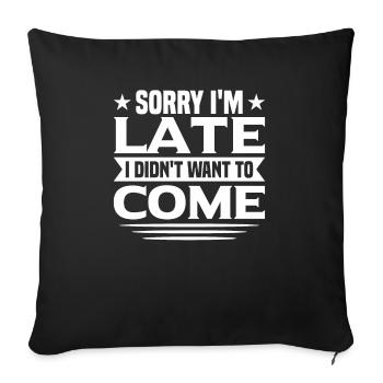 Funny - Sofa pillowcase 17,3'' x 17,3'' (45 x 45 cm) - black - Front