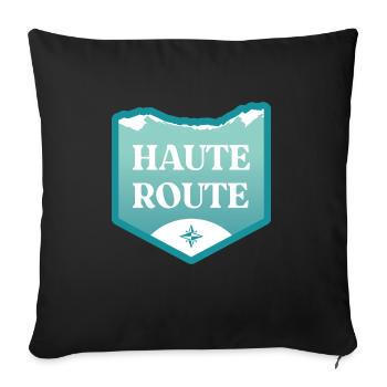 Kungsleden - Suède - Housse de coussin décorative 45 x 45 cm - noir - Devant