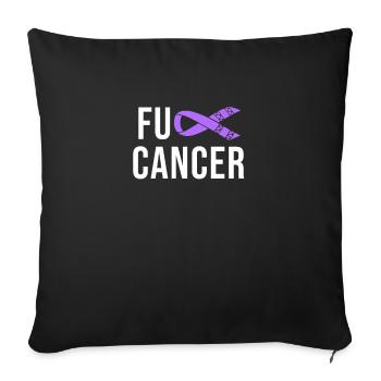 Cancer Hodgkins Lymphoma - Sofa pillowcase 17,3'' x 17,3'' (45 x 45 cm) - black - Front