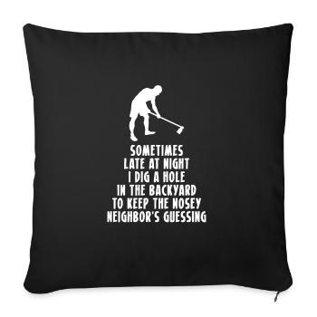 Funny Gardener Saying Shirt Gift - Sofa pillowcase 17,3'' x 17,3'' (45 x 45 cm) - black - Front