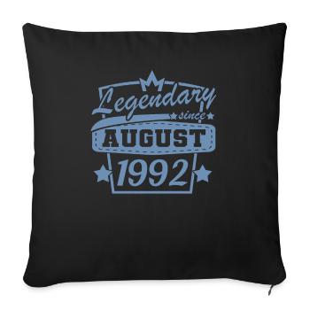 Geschenke zum Geburtstag Jahrgang 1992 Vintage - Sofakissenbezug 45 x 45 cm - Schwarz - Vorne