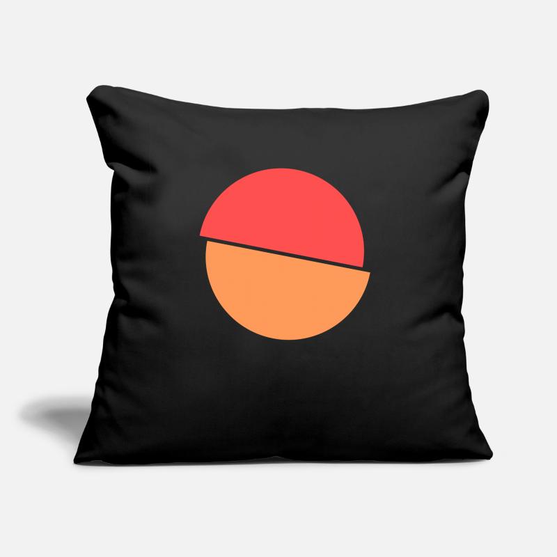 Split Squiggle Red And Orange Design Sofa pillowcase 17,3'' x 17,3'' (45 x 45 cm)