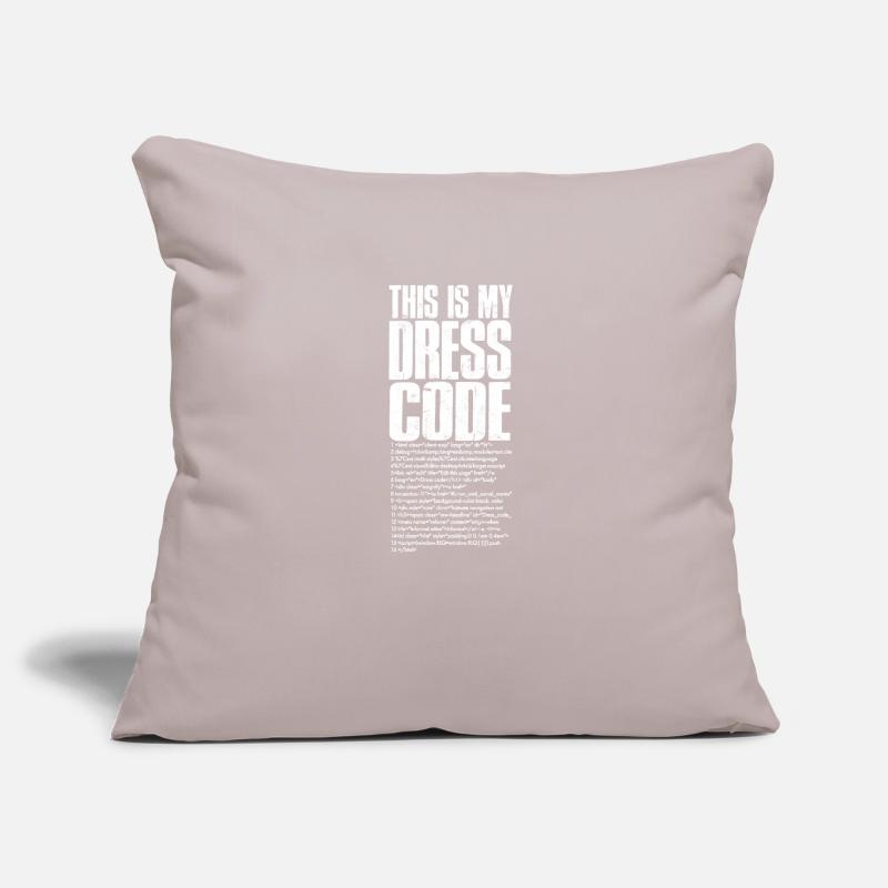 This is my dress code - software developer Sofa pillowcase 17,3'' x 17,3'' (45 x 45 cm)