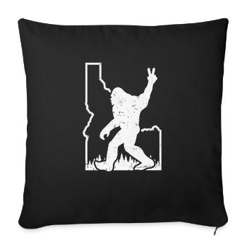 Idaho Berge Weinlese - Sofakissenbezug 45 x 45 cm - Schwarz - Vorne