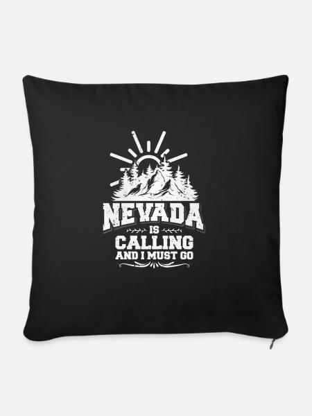 Nevada Geschenkidee - Sofakissenbezug 45 x 45 cm - Schwarz