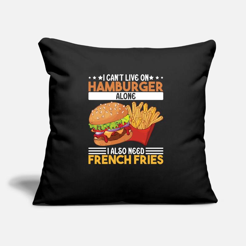 Lebensmittel Lifestyle Fleischige Burger Lebensmit Sofakissenbezug 45 x 45 cm