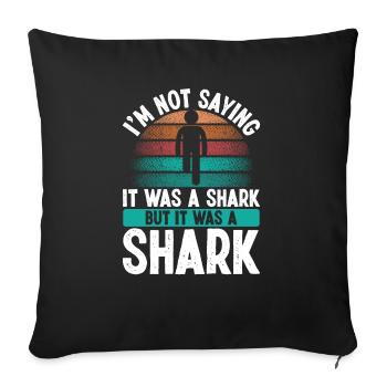 Funny Leg Amputee It was a Amputated Leg Survivor - Sofa pillowcase 17,3'' x 17,3'' (45 x 45 cm) - black - Front