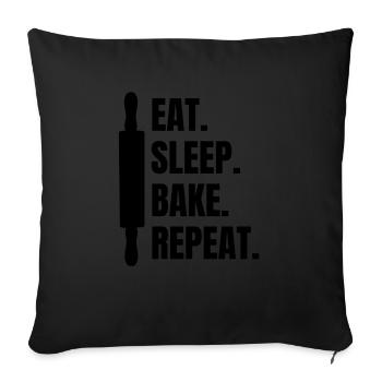 Bakery Confectionery Baking Bakery Confectioner - Sofa pillowcase 17,3'' x 17,3'' (45 x 45 cm) - black - Front