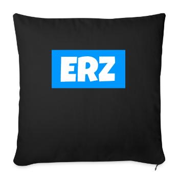 Erzgebirge meine Heimat - Sofakissenbezug 45 x 45 cm - Schwarz - Vorne