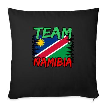 Namibia - Sofakissenbezug 45 x 45 cm - Schwarz - Vorne
