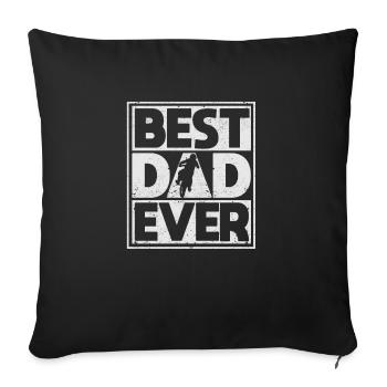 Meilleur père de tous les temps Moto Dirt Bike Motocross - Housse de coussin décorative 45 x 45 cm - noir - Devant