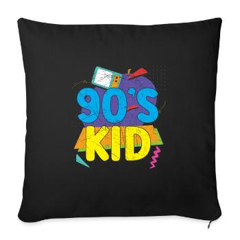 I Love The '90s 1990 Vintage Nineties 90's Kid - Sofakissenbezug 45 x 45 cm - Schwarz - Vorne