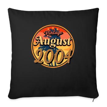 2004 En août enfin 18. - Housse de coussin décorative 45 x 45 cm - noir - Devant